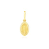 14k Yellow Gold Oval Religious Medal Pendant