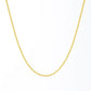 14k Yellow Gold Round Cable Link Chain (1.1 mm)