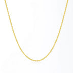 14k Yellow Gold Round Cable Link Chain (1.1 mm)
