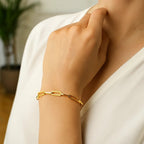 10K Yellow Gold Lite Paperclip Bracelet  (4.20 mm)