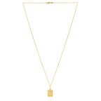 Moon and Stars Necklace in 14K Yellow Gold