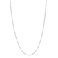 Sterling Silver Rhodium Plated Oval Snake Chain (2.60 mm)