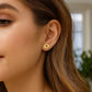 14K Yellow Gold Yours Truly Initial O Stud Earrings