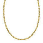 14K Yellow Gold Square Byzantine Chain Necklace (2.00 mm)