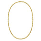 14K Yellow Gold Square Byzantine Chain Necklace (2.00 mm)