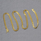 14k Yellow Gold Semi Solid Miami Cuban Chain (5.00 mm)