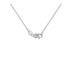 14k White Gold Diamond Cut-out Flower Pendant (1/3 cttw)