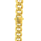 14k Yellow Gold Polished Miami Cuban Chain Necklace
