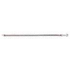 Sterling Silver Gunmetal Finish Franco Link Bracelet (4.60 mm)