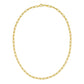 Sterling Silver Yellow Gold Plated Round Link Paperclip Chain (5.20 mm)