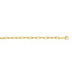 Sterling Silver Yellow Gold Plated Round Link Paperclip Chain (5.20 mm)
