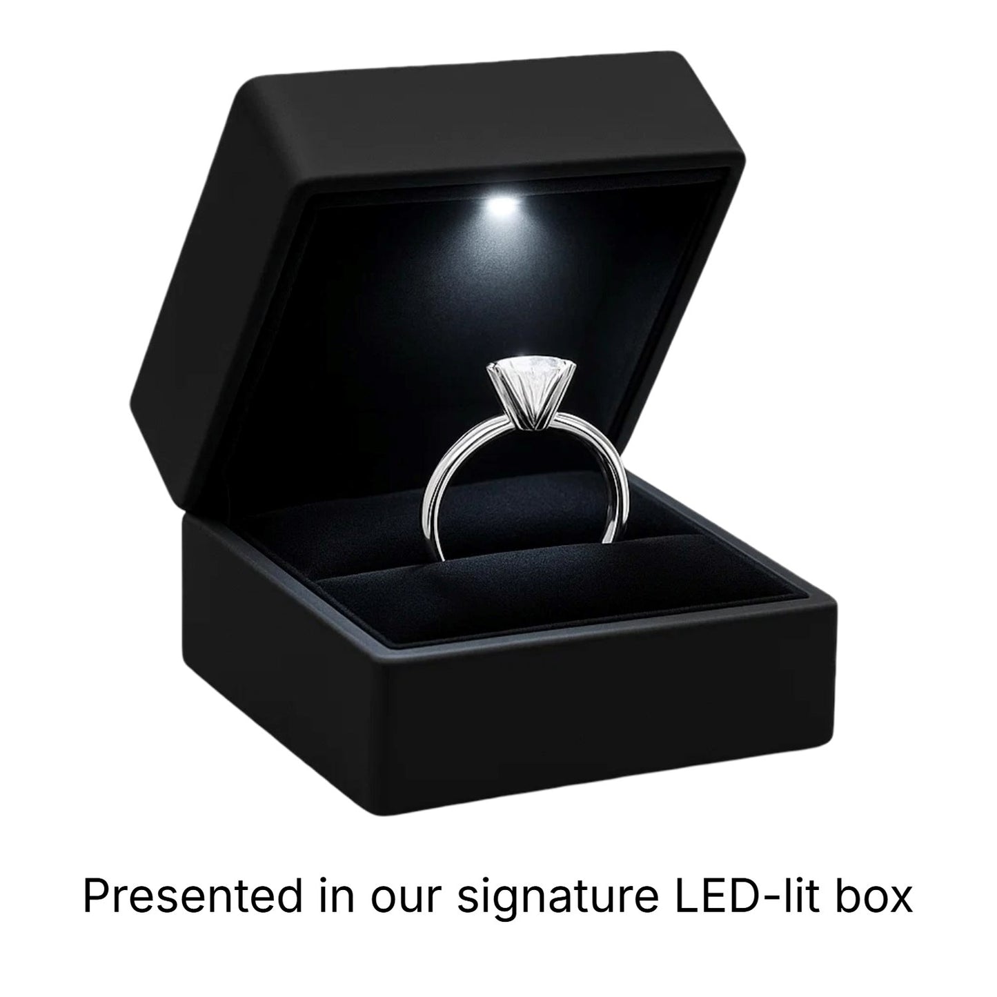 2 Carat Princess Lab Grown IGI G/VS1 Diamond Solitaire Ring in 10K White Gold