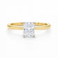 1 Carat Radiant Lab Grown IGI G/VS1 Diamond Solitaire Ring in 10K Yellow Gold