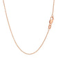 14k Rose Gold Diamond Cut Cable Link Chain (1.30 mm)