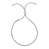 Adjustable Tennis Style Bracelet with Cubic Zirconia in Sterling Silver(4.00 mm)