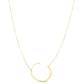 14K Yellow Gold Yours Truly Large Initial C Necklace