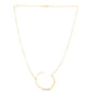 14K Yellow Gold Yours Truly Large Initial C Necklace