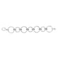 Sterling Silver Rhodium Plated Round Link Bracelet