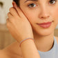 Adjustable Tennis Style Bracelet with Cubic Zirconia in Sterling Silver(5.10 mm)