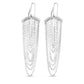 Sterling Silver Multi Strand Chain Drop Chandelier Earrings