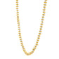 Two Tone Pallina Bead Necklace in 14K Gold