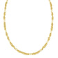 14K Yellow Gold Five And One Paperclip Link Chain Necklace