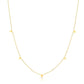 14K Yellow Gold Necklace with Triangles