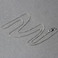 14k White Gold Round Wheat Chain (0.80 mm)