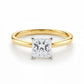 1 Carat Princess Lab Grown IGI G/VS1 Diamond Solitaire Ring in 14K Yellow Gold