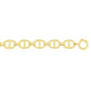 14k Yellow Gold High Polish Oval Mariner Link Necklace (13.8mm)