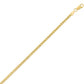 Sterling Silver Yellow Gold Plated Diamond Cut Franco Chain (3.80 mm)