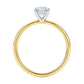 1.50Ct Emerald Lab Grown IGI G/VS1 Diamond Ring in 10K Yellow Gold
