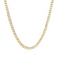 14k Two Tone Gold Pave Curb Chain (2.60 mm)
