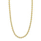 Two Tone Beaded Chain Necklace in 14K Gold