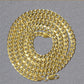 10k Yellow Gold Miami Cuban Semi Solid Chain (4.50 mm)