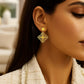 14K Yellow Gold High Polish Flower Cutout Earrings