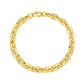 14K Yellow Gold Mirror Rolo Link Chain Bracelet (7.30 mm)