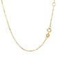 14k Yellow Gold 17 inch Necklace with Round Citrine