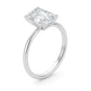 5 Carat Emerald Lab Grown IGI G/VS1 Diamond Solitaire Ring in 10K White Gold