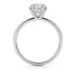 5 Carat Emerald Lab Grown IGI G/VS1 Diamond Solitaire Ring in 10K White Gold
