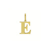 14K Yellow Gold Initial E Charm Pendant