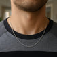 Sterling Silver Rhodium Plated Round Cable Chain (1.50 mm)