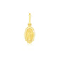 14k Yellow Gold Oval Religious Medal Pendant