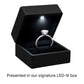 1.50Ct Princess Lab Grown IGI G/VS1 Diamond Ring in 14K White Gold