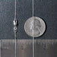 14k White Gold Cable Link Chain (0.50 mm)