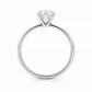 2 Carat Radiant Lab Grown IGI G/VS1 Diamond Solitaire Ring in 10K White Gold