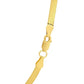 Sterling Silver Yellow Gold Plated Imperial Herringbone Chain (4.20 mm)
