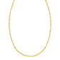 14K Yellow Gold Flat Pebble Link Necklace (2.50 mm)