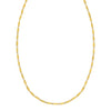 14K Yellow Gold Flat Pebble Link Necklace (2.50 mm)