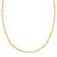 14K Yellow Gold Flat Pebble Link Necklace (2.50 mm)